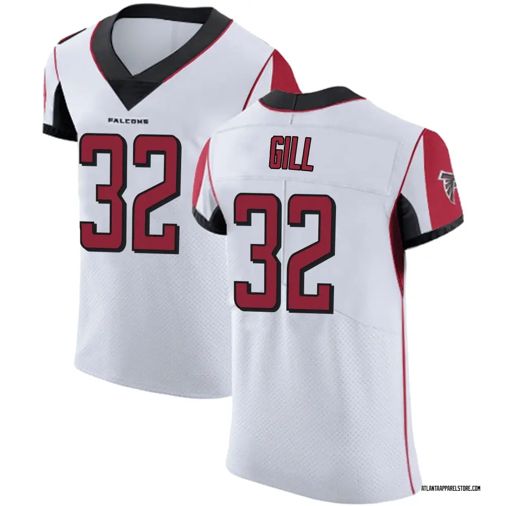 Trenton Gill Men's Elite White Atlanta Falcons Jersey