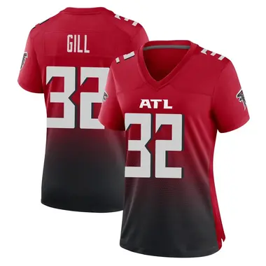 Trenton Gill Women's Game Red Atlanta Falcons 2nd Alternate Jersey