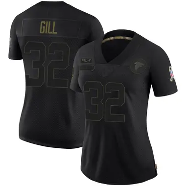 Trenton Gill Women's Limited Black Atlanta Falcons 2020 Salute To Service Jersey