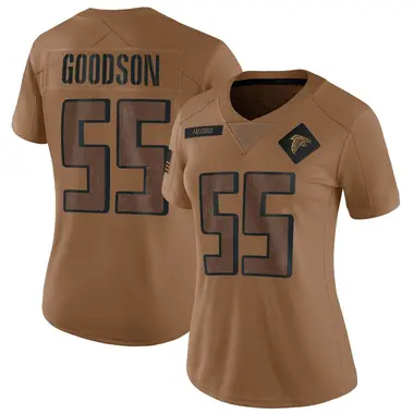 Tyler Goodson Women's Limited Brown Atlanta Falcons 2023 Salute To Service Jersey