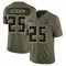 Tyler Goodson Youth Limited Olive Atlanta Falcons 2025 Salute to Service Jersey