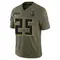 Tyler Goodson Youth Limited Olive Atlanta Falcons 2025 Salute to Service Jersey