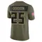 Tyler Goodson Youth Limited Olive Atlanta Falcons 2025 Salute to Service Jersey