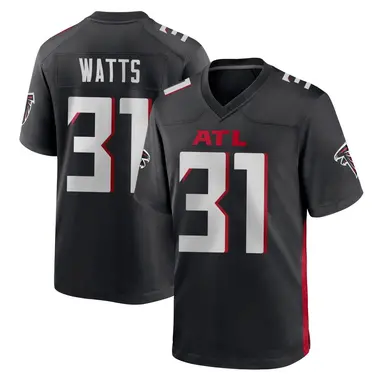Xavier Watts Men's Game Black Atlanta Falcons Alternate Jersey